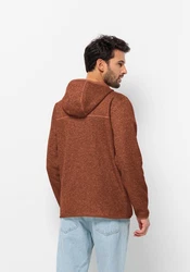Jack Wolfskin Fleecejacke TANNENSPUR HOODED JKT Orange/Braun/Rot