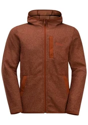 Jack Wolfskin Fleecejacke TANNENSPUR HOODED JKT Orange/Braun/Rot