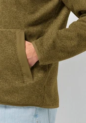 Jack Wolfskin Fleecejacke TANNENSPUR HOODED JKT Dunkelgrün/Khaki/Braun/Grün