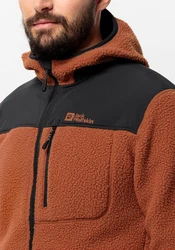 Jack Wolfskin Fleecejacke KAMMWEG PILE FZ Orange/Braun
