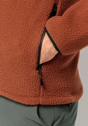Jack Wolfskin Fleecejacke KAMMWEG PILE FZ Orange/Braun