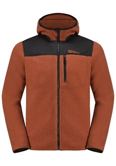 Jack Wolfskin Fleecejacke KAMMWEG PILE FZ Orange/Braun
