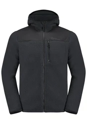 Jack Wolfskin Fleecejacke KAMMWEG PILE FZ Dunkelgrau/Grau/Dunkelblau/Schwarz