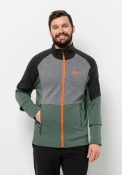 Jack Wolfskin Fleecejacke MARIENBERG FZ Grün/Dunkelgrün
