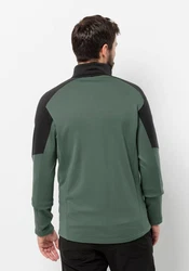 Jack Wolfskin Fleecejacke MARIENBERG FZ Grün/Dunkelgrün