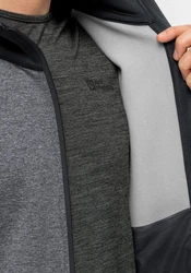 Jack Wolfskin Fleecejacke MARIENBERG FZ Dunkelgrau/Dunkelblau/Grau/Hellgrau
