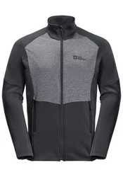 Jack Wolfskin Fleecejacke MARIENBERG FZ Dunkelgrau/Dunkelblau/Grau/Hellgrau
