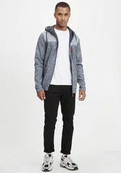 Blend Fleecejacke Style BHPinheiro Hellgrau/Hellblau/Rosa/Grün