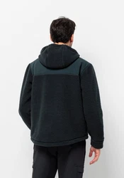 Jack Wolfskin Fleecejacke FELSLICHT HOODED JKT Dunkelblau/Blau