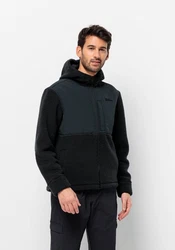 Jack Wolfskin Fleecejacke FELSLICHT HOODED JKT Dunkelblau/Blau