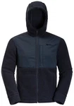 Jack Wolfskin Fleecejacke FELSLICHT HOODED JKT Dunkelblau/Blau