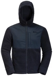 Jack Wolfskin Fleecejacke FELSLICHT HOODED JKT Dunkelblau/Blau