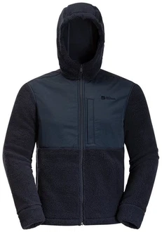 Jack Wolfskin Fleecejacke FELSLICHT HOODED JKT Dunkelblau/Blau