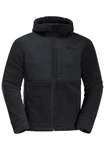 Jack Wolfskin Fleecejacke FELSLICHT HOODED JKT Schwarz/Dunkelblau/Dunkelgrau/Grau