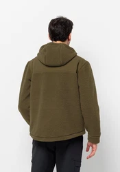 Jack Wolfskin Fleecejacke FELSLICHT HOODED JKT Dunkelgrün/Grün/Khaki