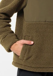 Jack Wolfskin Fleecejacke FELSLICHT HOODED JKT Dunkelgrün/Grün/Khaki
