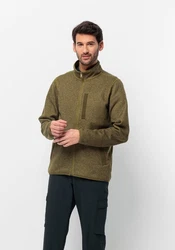 Jack Wolfskin Fleecejacke TANNENSPUR JKT Dunkelgrün/Grün/Khaki/Braun