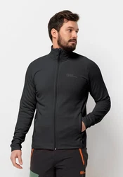 Jack Wolfskin Fleecejacke BAISELBERG FZ Dunkelgrau/Grau/Schwarz/Dunkelblau