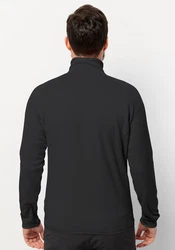Jack Wolfskin Fleecejacke BAISELBERG FZ Schwarz/Grau/Dunkelgrau