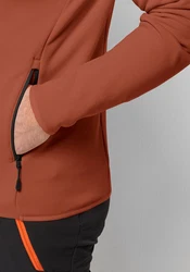 Jack Wolfskin Fleecejacke BAISELBERG FZ Braun/Orange/Rot