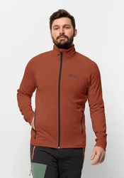 Jack Wolfskin Fleecejacke BAISELBERG FZ Braun/Orange/Rot