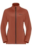 Jack Wolfskin Fleecejacke BAISELBERG FZ Braun/Orange/Rot