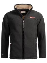 Fleecejacke ASZeroo mit hoch schlieendem Stehkragen