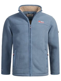Fleecejacke ASZeroo mit hoch schlieendem Stehkragen