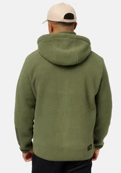 Stone Harbour Fleecejacke Illian Herren Outdoorjacke mit Kapuze Dunkelgrün