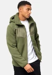 Stone Harbour Fleecejacke Illian Herren Outdoorjacke mit Kapuze Dunkelgrün
