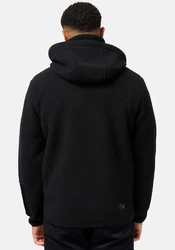 Stone Harbour Fleecejacke Illian Herren Outdoorjacke mit Kapuze Schwarz