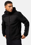 Stone Harbour Fleecejacke Illian Herren Outdoorjacke mit Kapuze Schwarz