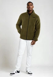 Arctic Seven Fleecejacke ASWarmy Dunkelgrün/Khaki