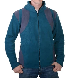 Fleecejacke Herren Fleecejacke Buddha +Aufwendiger Rckenstickerei Psy Hippie