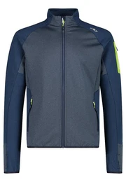 Strickfleecejacke Herren Leicht Grid-Tech Fleece-Jacke mit aufge