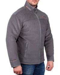 Geographical Norway Fleecejacke Herren Outdoor Jacke bausine mit Stehkragen Dunkelgrau