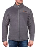 Geographical Norway Fleecejacke Herren Outdoor Jacke bausine mit Stehkragen Dunkelgrau