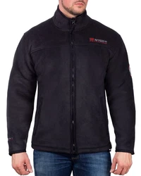 Geographical Norway Fleecejacke Herren Outdoor Jacke bausine mit Stehkragen Braun/Lila/Dunkelblau/Rot/Schwarz