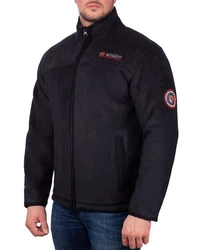 Geographical Norway Fleecejacke Herren Outdoor Jacke bausine mit Stehkragen Braun/Lila/Dunkelblau/Rot/Schwarz