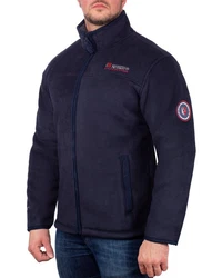 Geographical Norway Fleecejacke Herren Outdoor Jacke bausine mit Stehkragen Navy