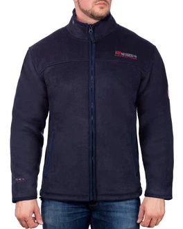 Geographical Norway Fleecejacke Herren Outdoor Jacke bausine mit Stehkragen Navy
