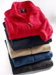 Hajo Fleecejacke Rot/Dunkelrot