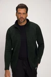 JP1880 Fleecejacke Strickfleece-Jacke Dunkelgrün/Grün
