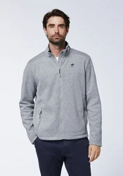 Polo Sylt Fleecejacke Grau/Blau/Hellgrau/Dunkelblau
