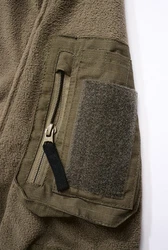 Brandit Fleecejacke Fleece Troyer Ripstop Braun/Dunkelgrün/Khaki