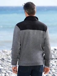Witt Fleecejacke Freizeitjacke Grau/Dunkelblau/Dunkelgrau