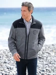 Witt Fleecejacke Freizeitjacke Grau/Dunkelblau/Dunkelgrau
