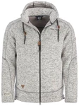 Dry Fashion Fleecejacke Herren Kappeln Grau/Hellgrau