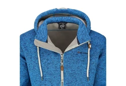 Dry Fashion Fleecejacke Herren Kappeln Blau/Hellblau
