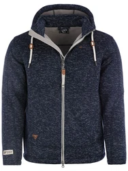 Dry Fashion Fleecejacke Herren Kappeln Dunkelblau/Hellblau